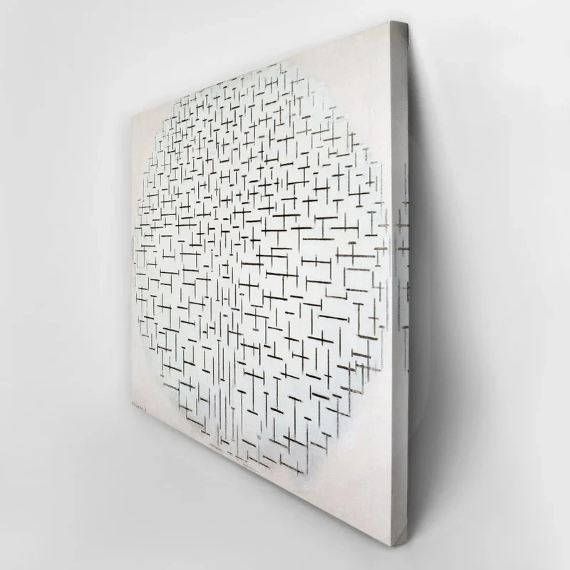 Πινακας σε καμβά MONDRIAN - COMPOSITION 10 IN BLACK AND WHITE