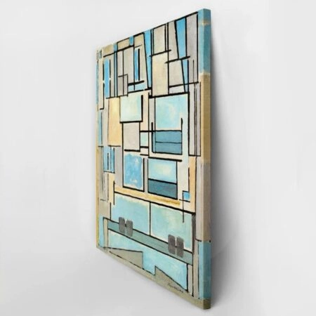 Πινακας σε καμβά MONDRIAN - COMPOSITION NO VI - Mondrian Piet Sticky 3