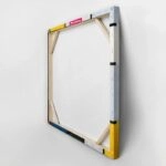 Πίνακας σε καμβά MONDRIAN - COMPOSITION WITH LARGE RED PLANE YELLOW BLACK GRAY AND BLUE