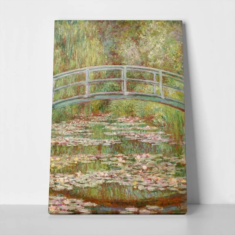 Πινακας σε καμβά MONET - BRIDGE OVER WATER LILY POND