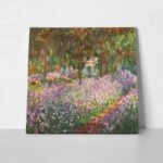 Πίνακας σε καμβά MONET - IRISES IN MONET'S GARDEN