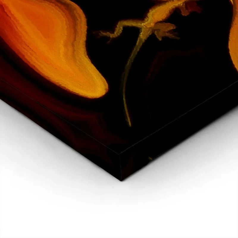 Πινακας σε καμβά PAINTING FEMALE MALE PROFILES RELATIONSHIP