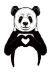 Πινακας σε καμβά PANDA HEART