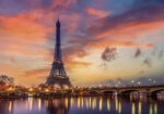 Πινακας σε καμβά PARIS EIFFEL SUNRISE