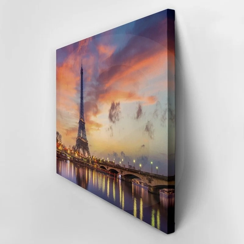 Πινακας σε καμβά PARIS EIFFEL SUNRISE