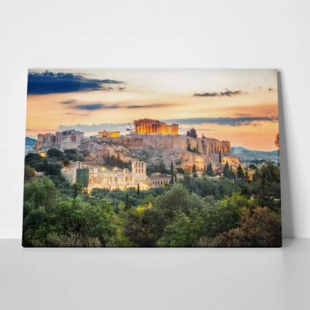Πινακας σε καμβά PARTHENON SUNRISE