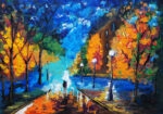 Πινακας σε καμβά RAIN WALK