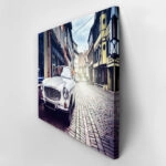 Πινακας σε καμβά RETRO WHITE CAR