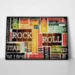 Πινακας σε καμβά ROCK & ROLL