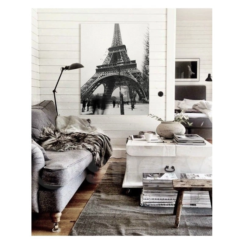 Πινακας σε καμβά SNOW EIFFEL