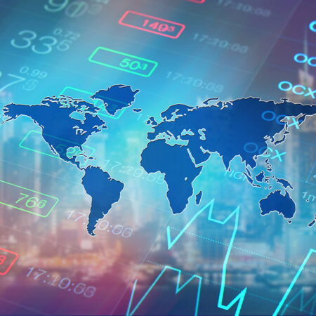 Πινακας σε καμβά STOCK MARKET BACKGROUND - Οικονομια και Επιχειρηματικοτητα Sticky 4