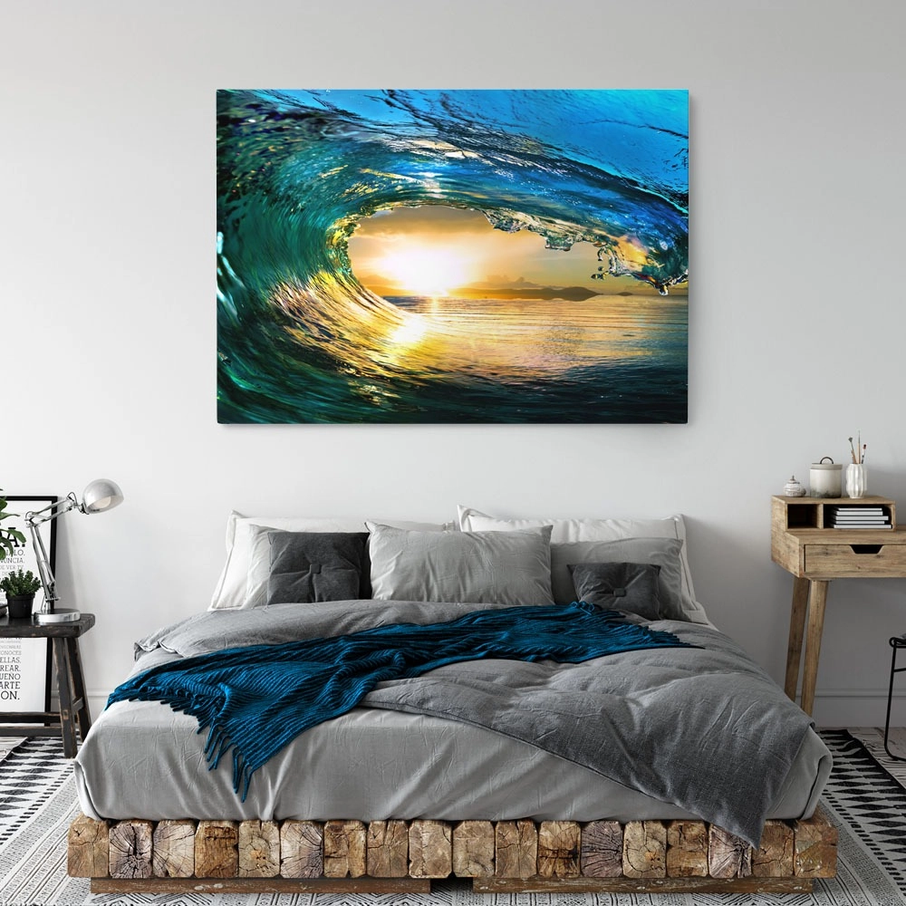 Πινακας σε καμβά SUNSET WAVE