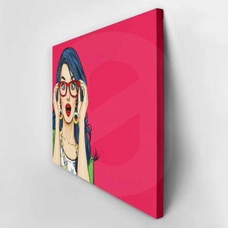 Πινακας σε καμβά SURPRISED WOMAN POP ART 2 - Πορτραιτα και Φιγουρες Sticky 2