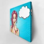 Πινακας σε καμβά SURPRISED WOMAN POP ART 3