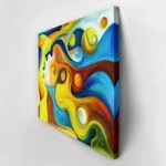 Πινακας σε καμβά SURREAL COLORFUL HUMAN PROFILES