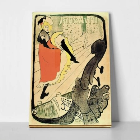 Πινακας σε καμβά TOULOUSE LAUTREC - JANE AVRIL - Toulouse Lautrec