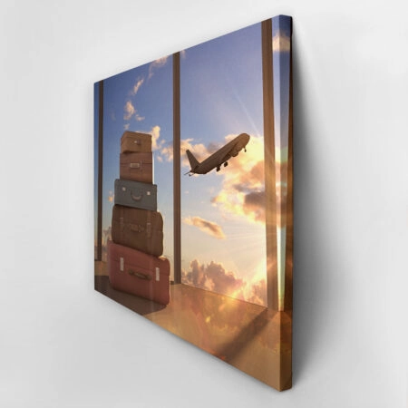 Πινακας σε καμβά TRAVEL BAGS - Αεροπλανα - Εναερια Sticky 2