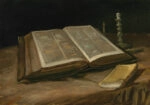 Πινακας σε καμβά VAN GOGH - STILL LIFE WITH BIBLE
