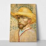 Πινακας σε καμβά VAN GOGH - SELF PORTRAIT WITH HAT
