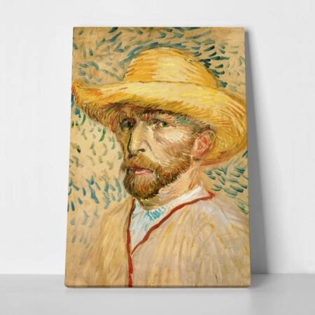 Πινακας σε καμβά VAN GOGH - SELF PORTRAIT WITH HAT