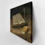 Πινακας σε καμβά VAN GOGH - STILL LIFE WITH BIBLE