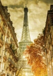 Πινακας σε καμβά VINTAGE EIFFEL 2