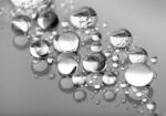 Πινακας σε καμβά WATER DROPS ON GLASS MACRO