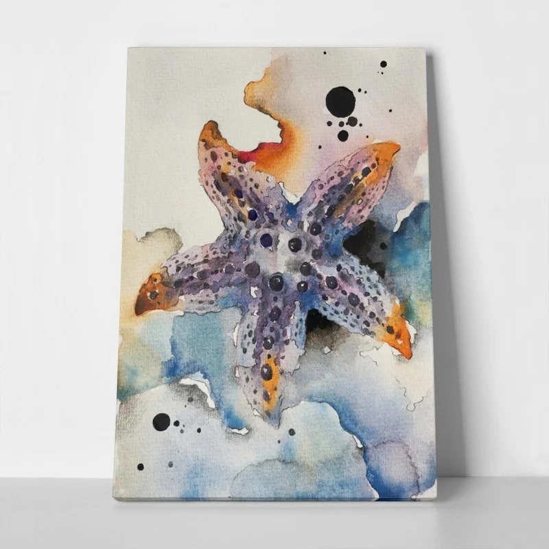 Πινακας σε καμβά WATERCOLOR STARFISH 2