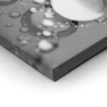 Πινακας σε καμβά WATER DROPS ON GLASS MACRO