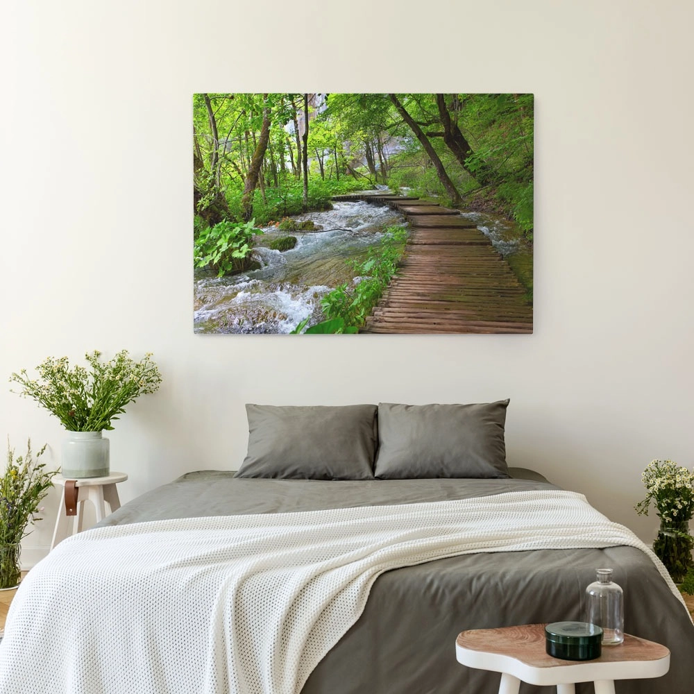 Πινακας σε καμβά WOODEN PATH