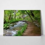 Πινακας σε καμβά WOODEN PATH