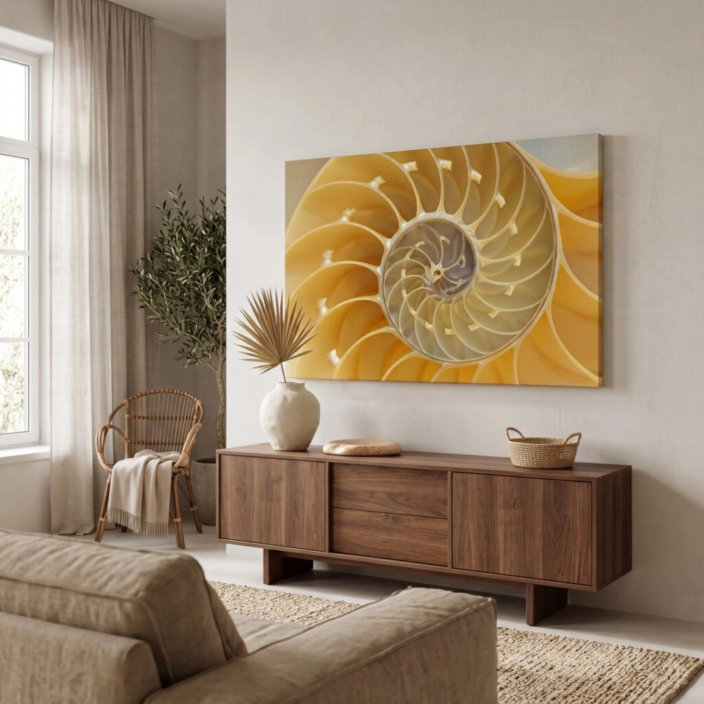 Πινακας σε καμβά YELLOW SHELL