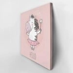 Πίνακας σε καμβά CUTE LITTLE ZEBRA PRINCESS