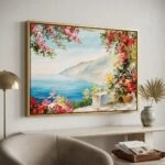 Πινακας σε καμβά HOUSE NEAR SEA 4