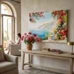 Πινακας σε καμβά HOUSE NEAR SEA 4