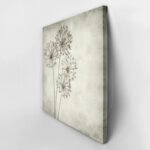 Πίνακας σε καμβά TEXTURED OLD PAPER BACKGROUND ALLIUM