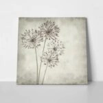 Πίνακας σε καμβά TEXTURED OLD PAPER BACKGROUND ALLIUM