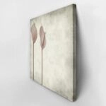 Πίνακας σε καμβά TEXTURED OLD PAPER BACKGROUND PINK ANTHURIUM