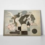 Πινακας σε καμβά ABSTRACT OIL PAINTING DOVE FACE GEOMETRICAL
