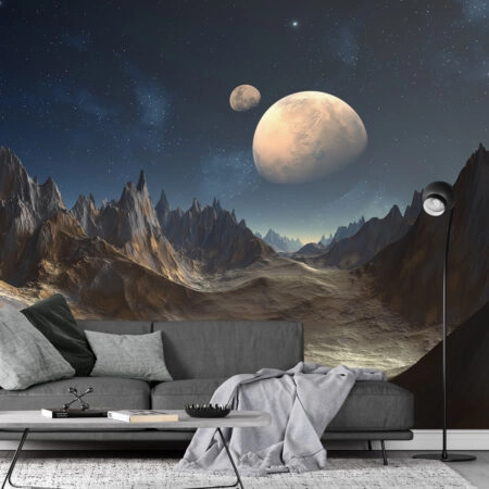 Αυτοκόλλητη Ταπετσαρία τοίχου ALIEN NIGHT - Τοπία Sticky 1