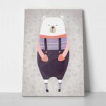 Πινακας σε καμβά BEAR WEARING CLOTHES