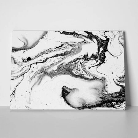 Πινακας σε καμβά BLACK INK MARBLE TEXTURE 4 - Αφηρημενα και Abstract