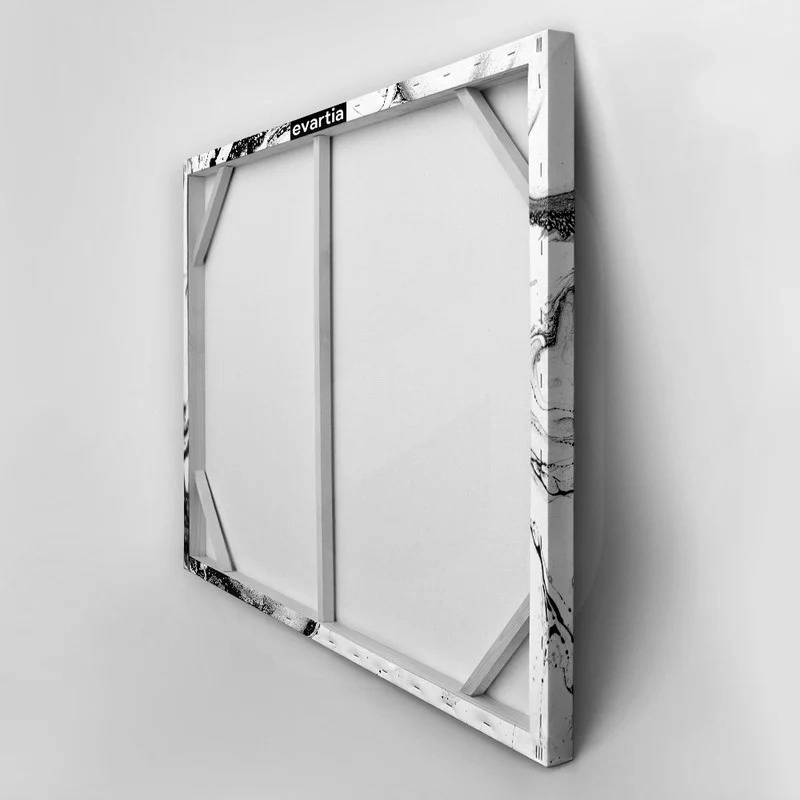 Πινακας σε καμβά BLACK INK MARBLE TEXTURE 4
