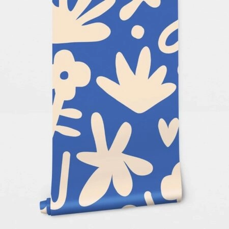 Αυτοκόλλητη Ταπετσαρία τοίχου BLEU MATISSE STYLE SYMBOLS - Μοτίβα Sticky 2