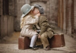 Πινακας σε καμβά BOY GIRL ROMANTIC ENCOUNTER
