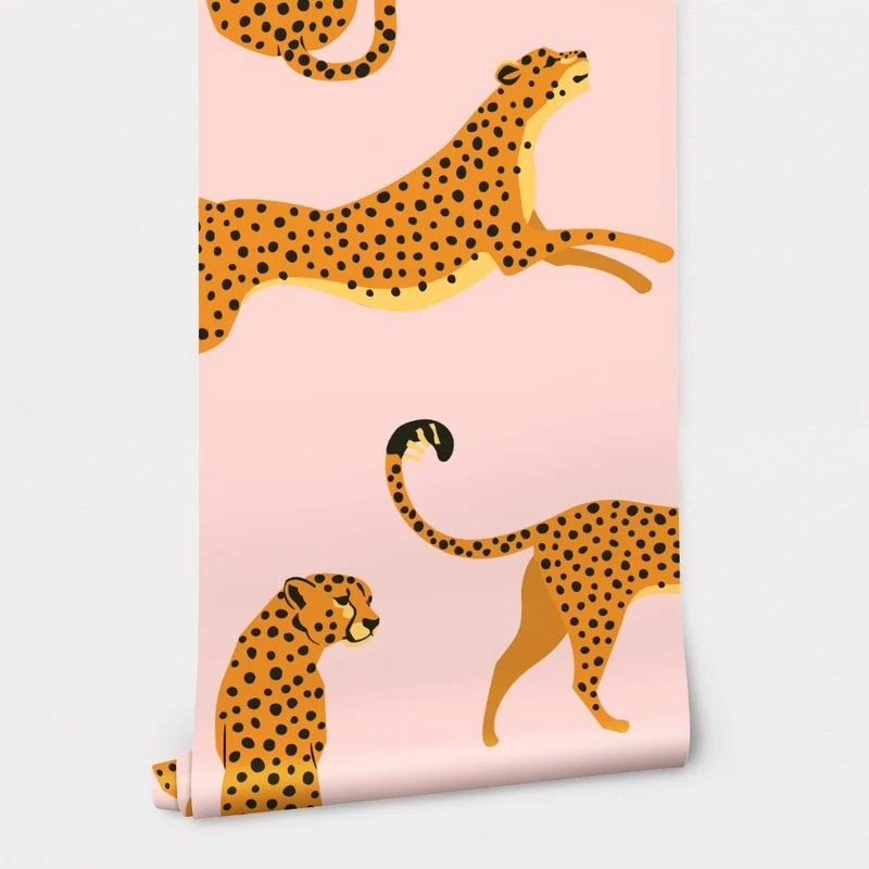 Αυτοκόλλητη Ταπετσαρία τοίχου CHEETAH PATTERN
