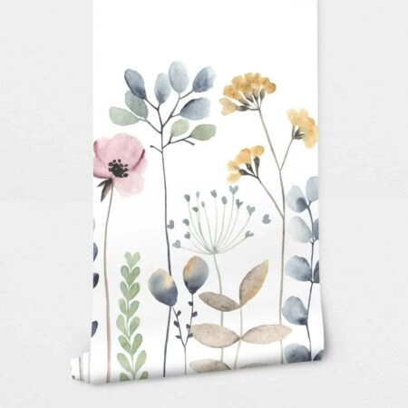 Αυτοκόλλητη Ταπετσαρία τοίχου COLORFUL WILDFLOWERS - Παιδικές Ταπετσαρίες Sticky 2