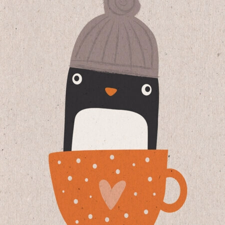Πινακας σε καμβά CUTE PENGUIN - Παιδικοι και set Sticky 4