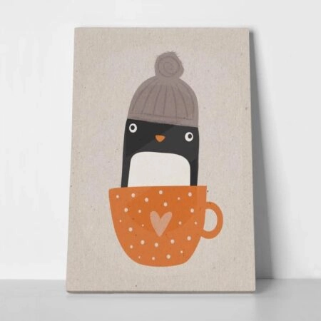 Πινακας σε καμβά CUTE PENGUIN - Παιδικοι και set