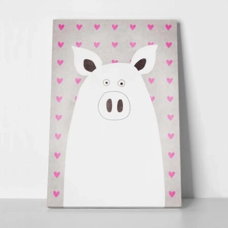 Πινακας σε καμβά CUTE PIG - Παιδικοι και set